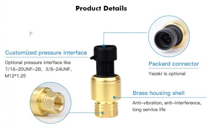 RPT233S 0 ~ 20MPa Packard Yazaki 1%FS سنسور فشار سرامیکی برای سیستم HAVC 0