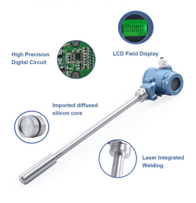 304SS نظریه سنسور جریان انتقال دهنده سطح آب بالاست و انتقال دهنده ی زیرزمینی آنالوگ 0-5 ولت برای سنجش سطح 2