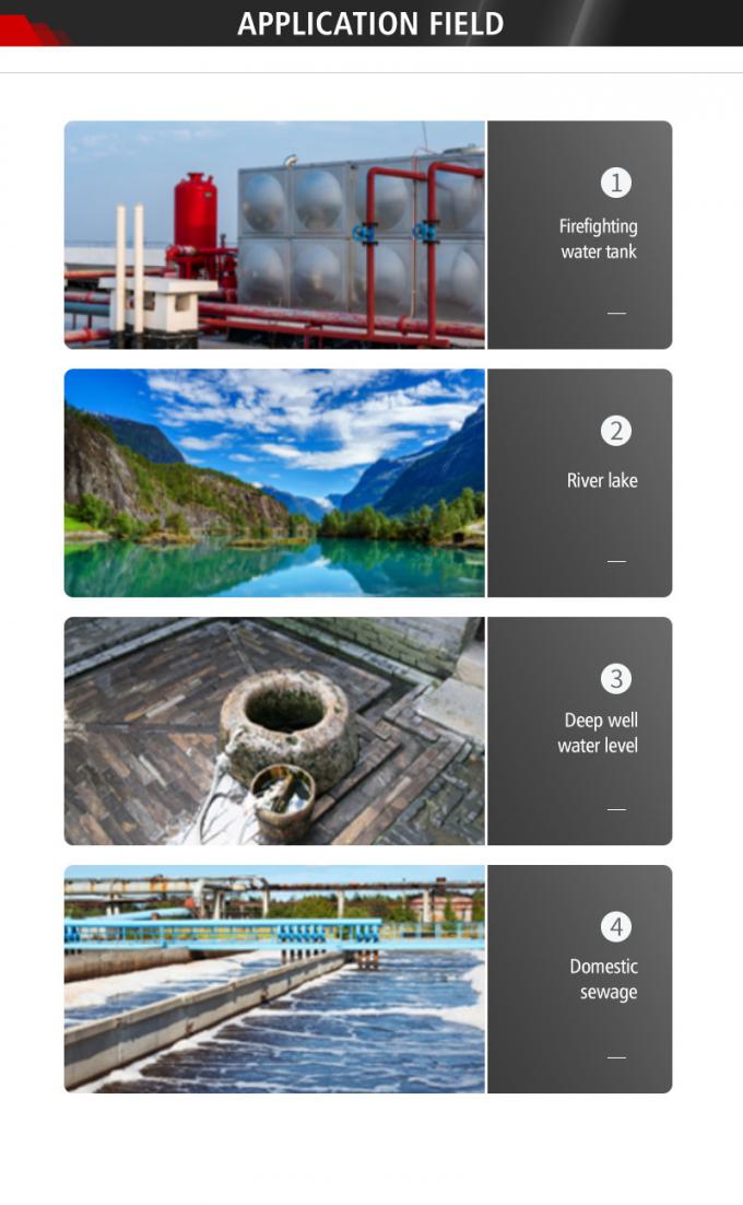 Rujia 4-20ma سنسور سطح مایع غوطه ور شاخص فرستنده سنسورهای سطح آب هیدروستاتیک برای تصفیه فاضلاب 4